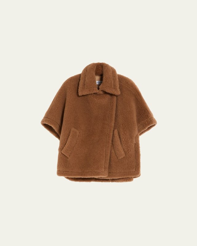 Tebe Teddy Camel Wool Cape